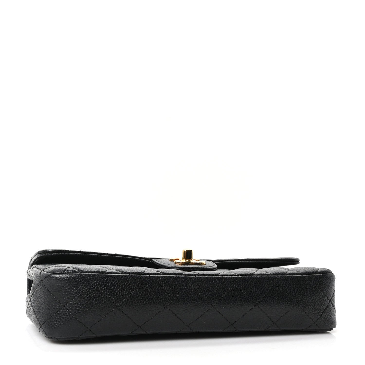 Chanel Caviar Quilted East West Flap Black Black 4 of 10