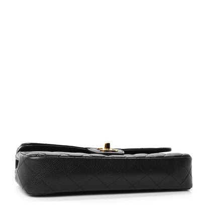 Chanel Caviar Quilted East West Flap Black Black 4 of 10