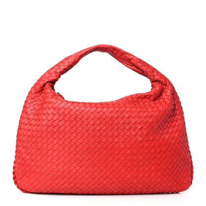 Bottega Veneta Nappa Intrecciato Large Veneta Hobo Red 1 of 11