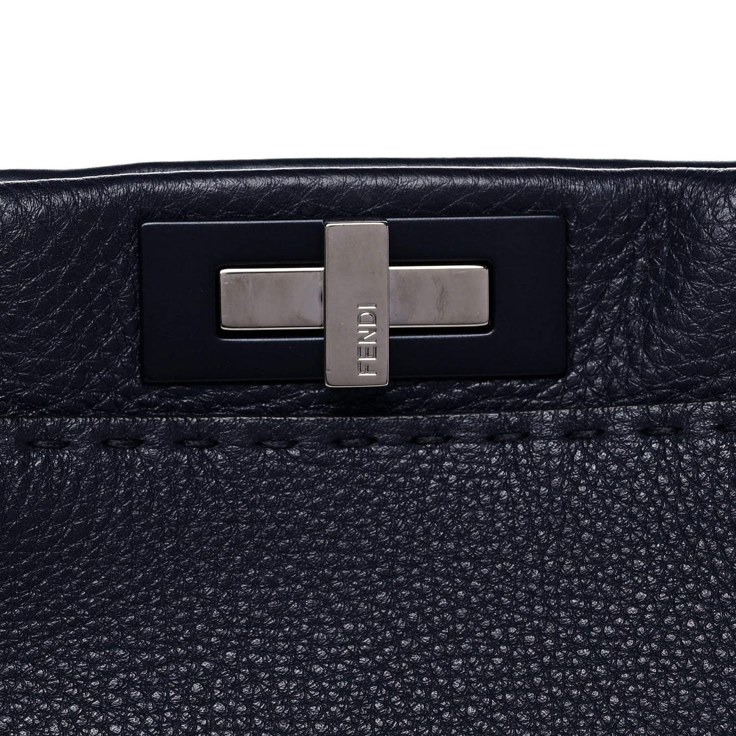 Cuoio Romano Selleria Medium Peekaboo Iconic Satchel Blue Notte