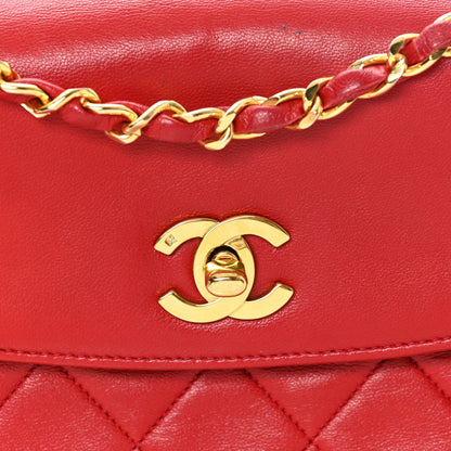 Chanel Lambskin Quilted Small Single Flap Red 9 of 11