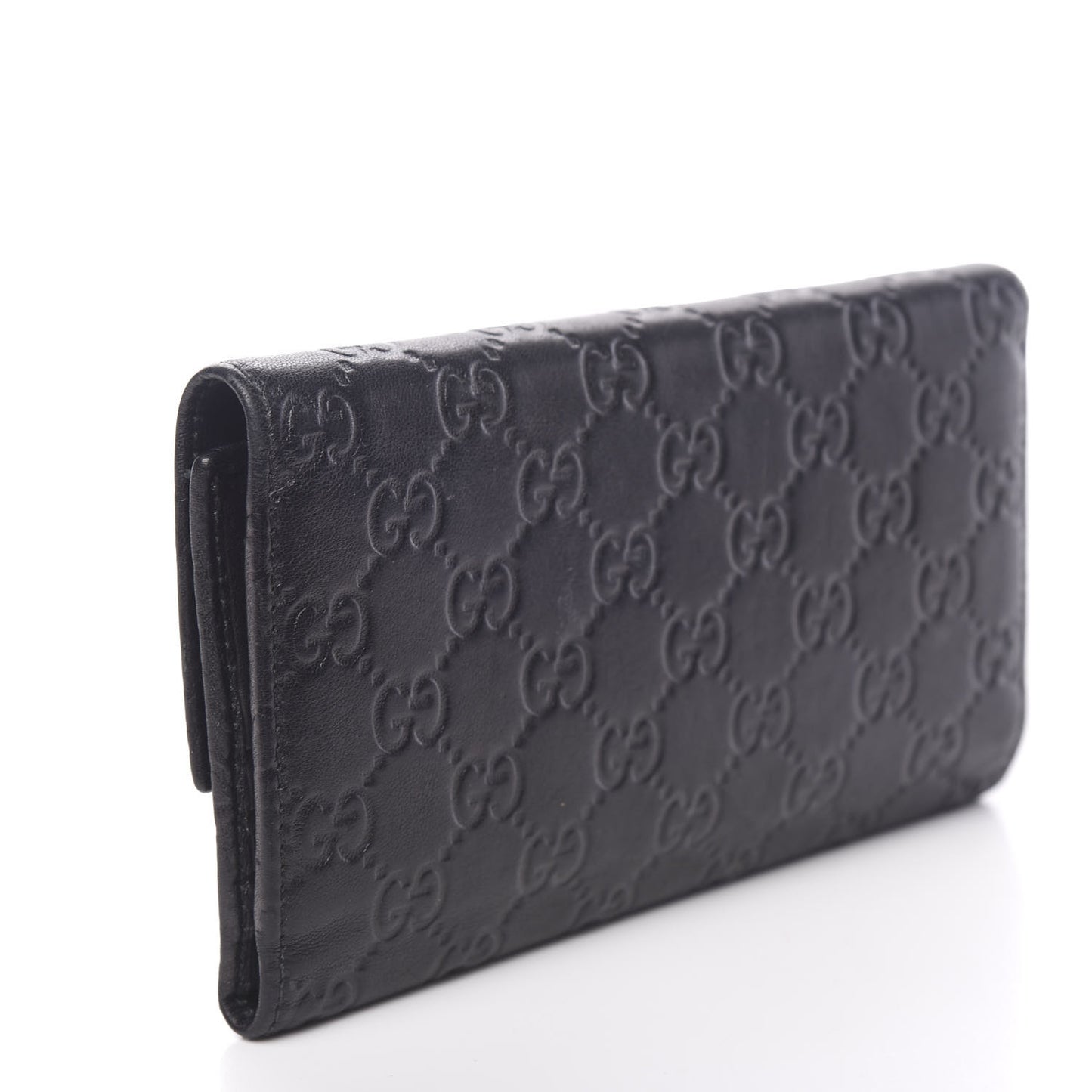 Guccissima Continental Flap Wallet Black