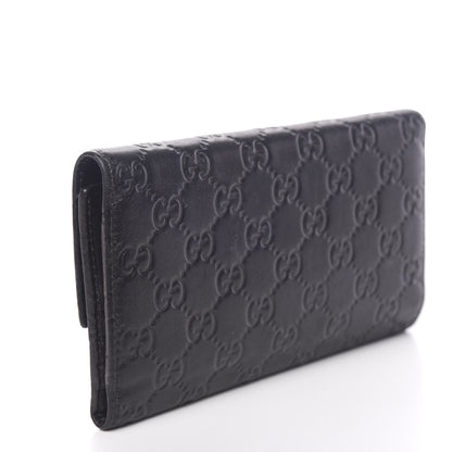 Gucci Guccissima Continental Flap Wallet Black 2 of 16