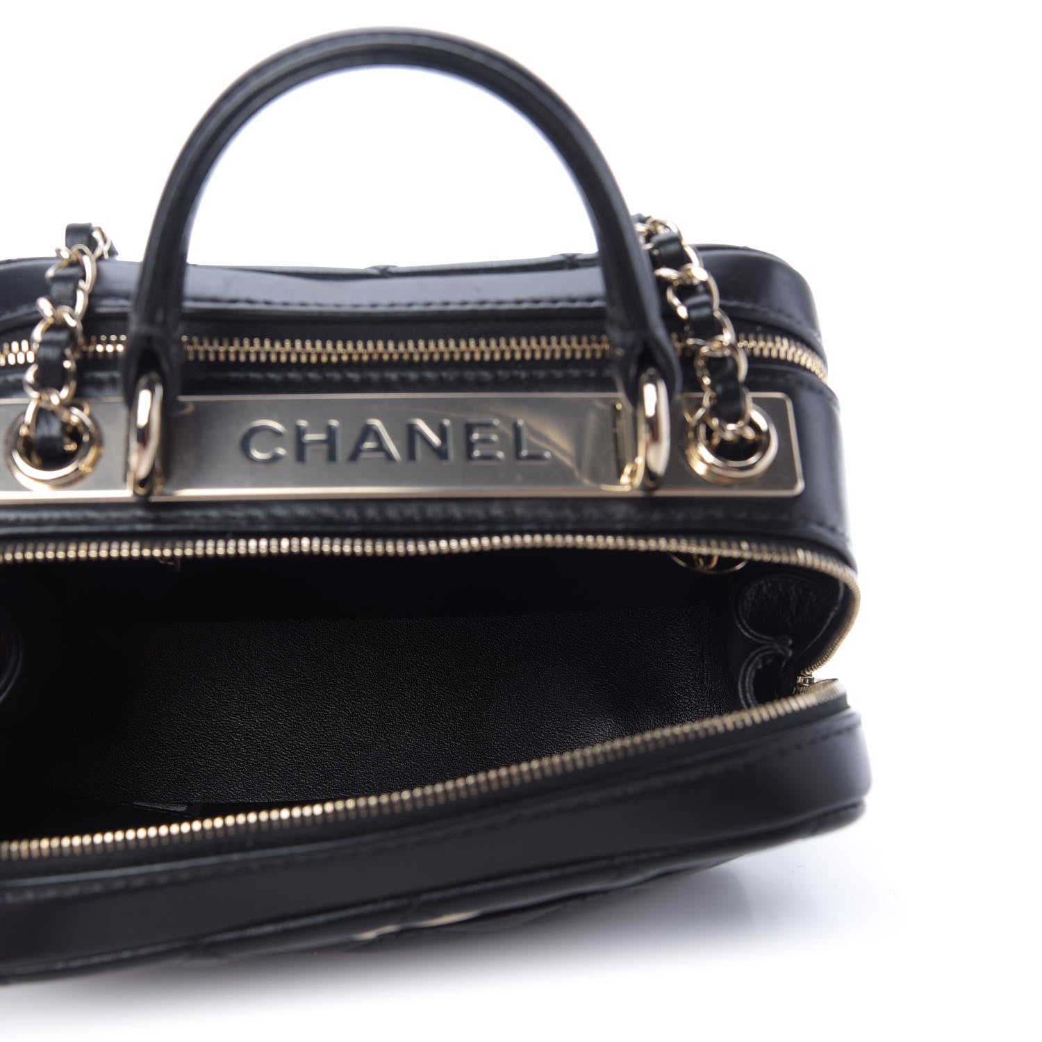 Chanel Lambskin Quilted Small Trendy CC Bowling Bag Black 5 of 9