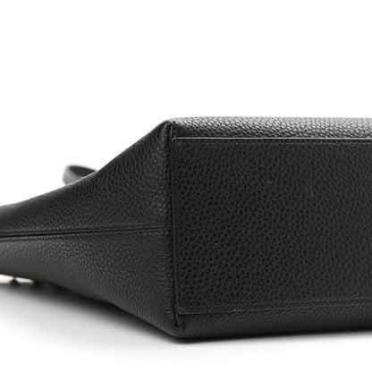 Valentino Garavani Grained Calfskin Small Rockstud Shoulder Tote Black 8 of 10