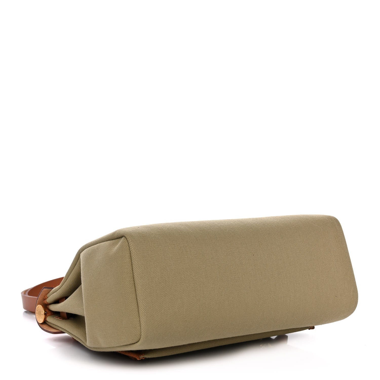 Hermes Military Toile Vache Hunter Herbag Zip Retourne 31 PM Poussiere Fauve 5 of 21