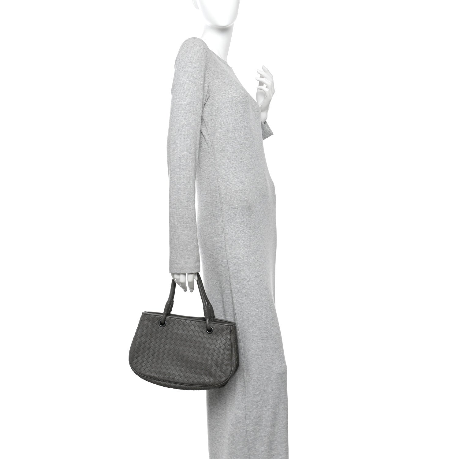 Bottega Veneta Nappa Intrecciato Small Tote Grey 2 of 10