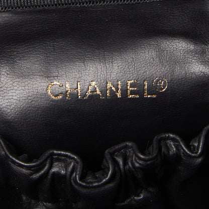 Chanel Calfskin Cosmetic Vanity Bag Black 7 of 8