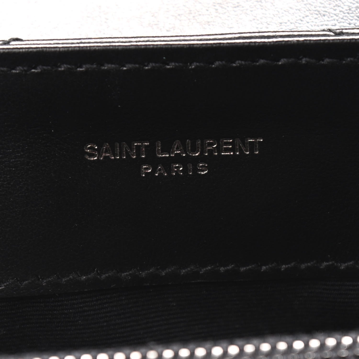 Saint Laurent Calfskin Y Quilted Monogram Small Loulou Chain Satchel Black 6 of 9