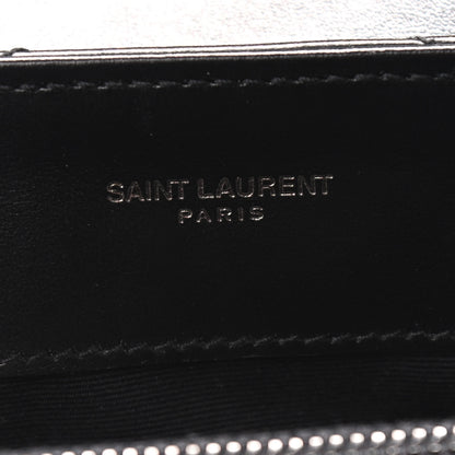 Saint Laurent Calfskin Y Quilted Monogram Small Loulou Chain Satchel Black 6 of 9