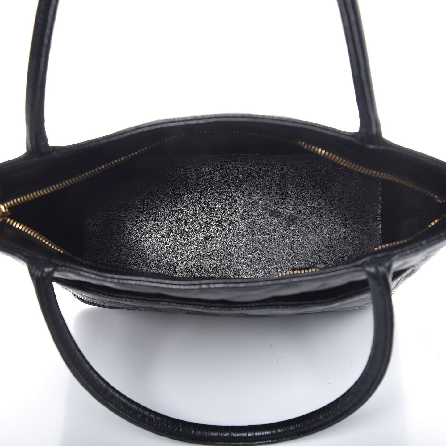 Caviar Quilted Medallion Tote Black