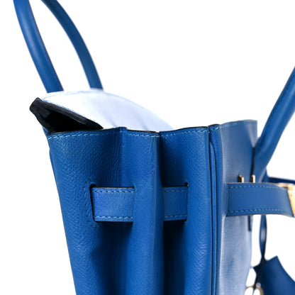 Hermes Courchevel Birkin 35 Bleu France 14 of 66