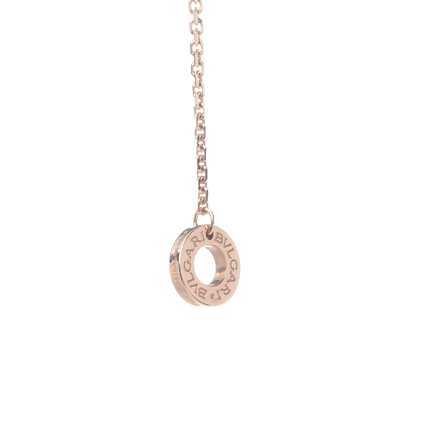 18K Rose Gold Diamond Mother of Pearl Small Divas' Dream Pendant Necklace