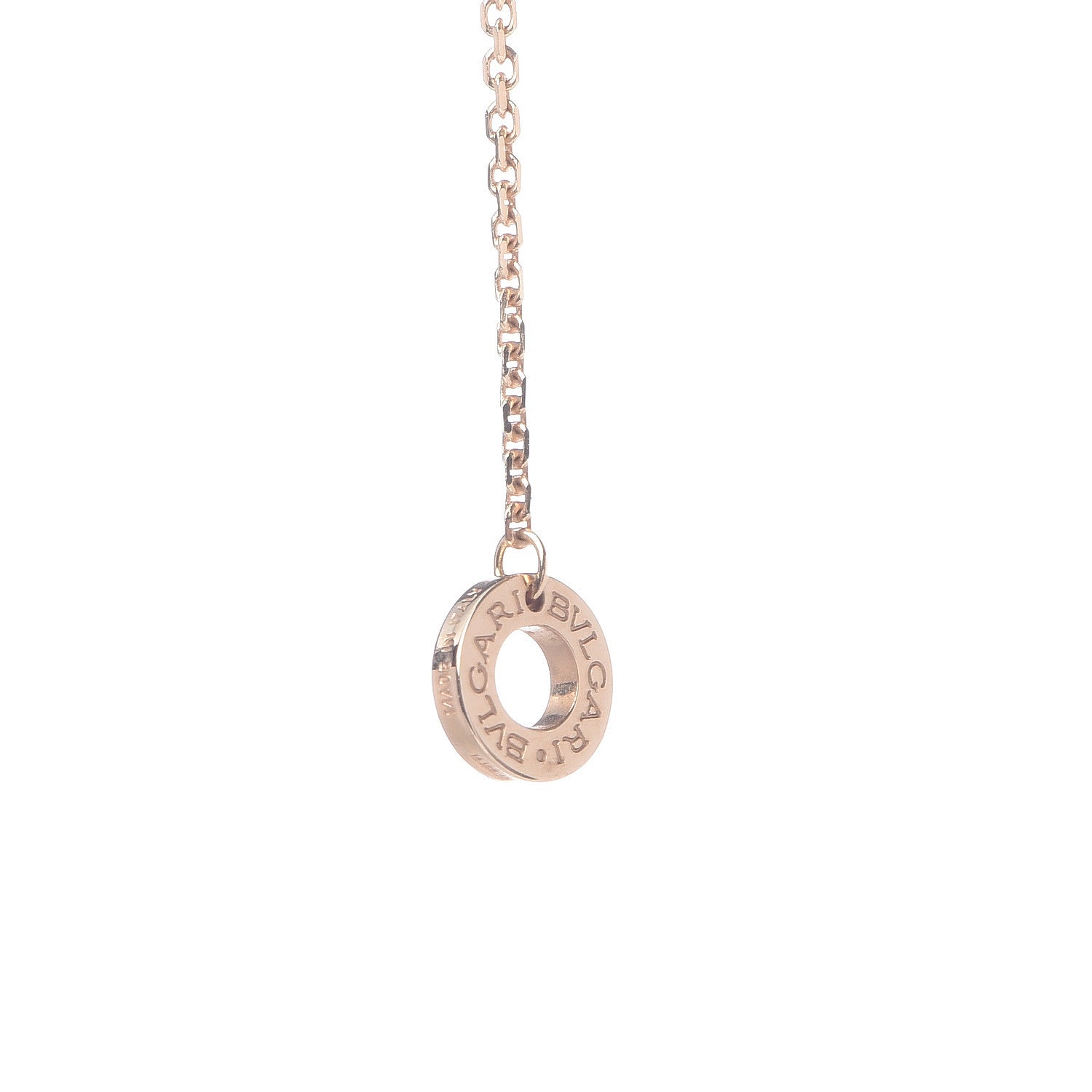 Bulgari 18K Rose Gold Diamond Mother of Pearl Small Divas' Dream Pendant Necklace 5 of 9