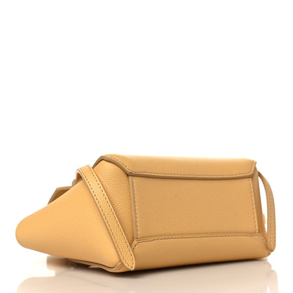 Celine Grained Calfskin Pico Belt Bag Pale Yellow 3 of 8