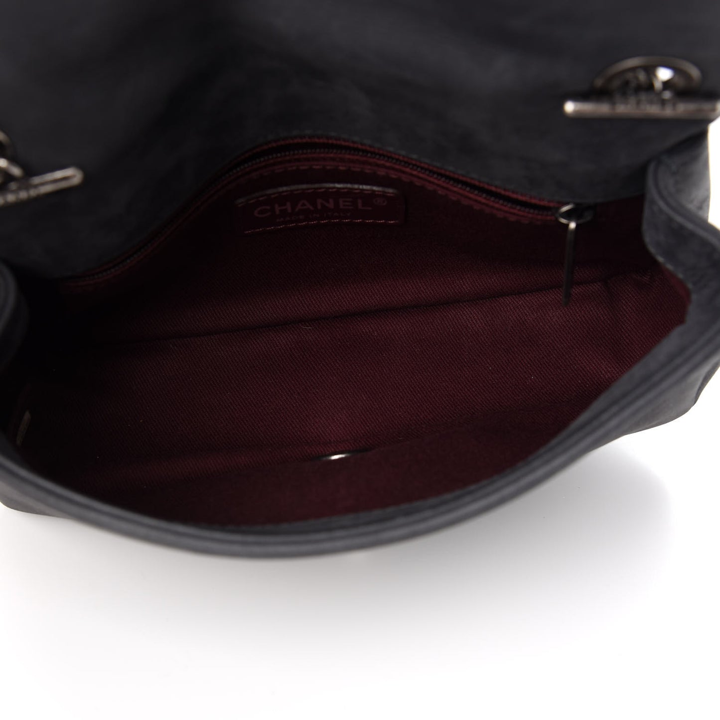 Calfskin Diamond Embossed New Chic Flap Grey