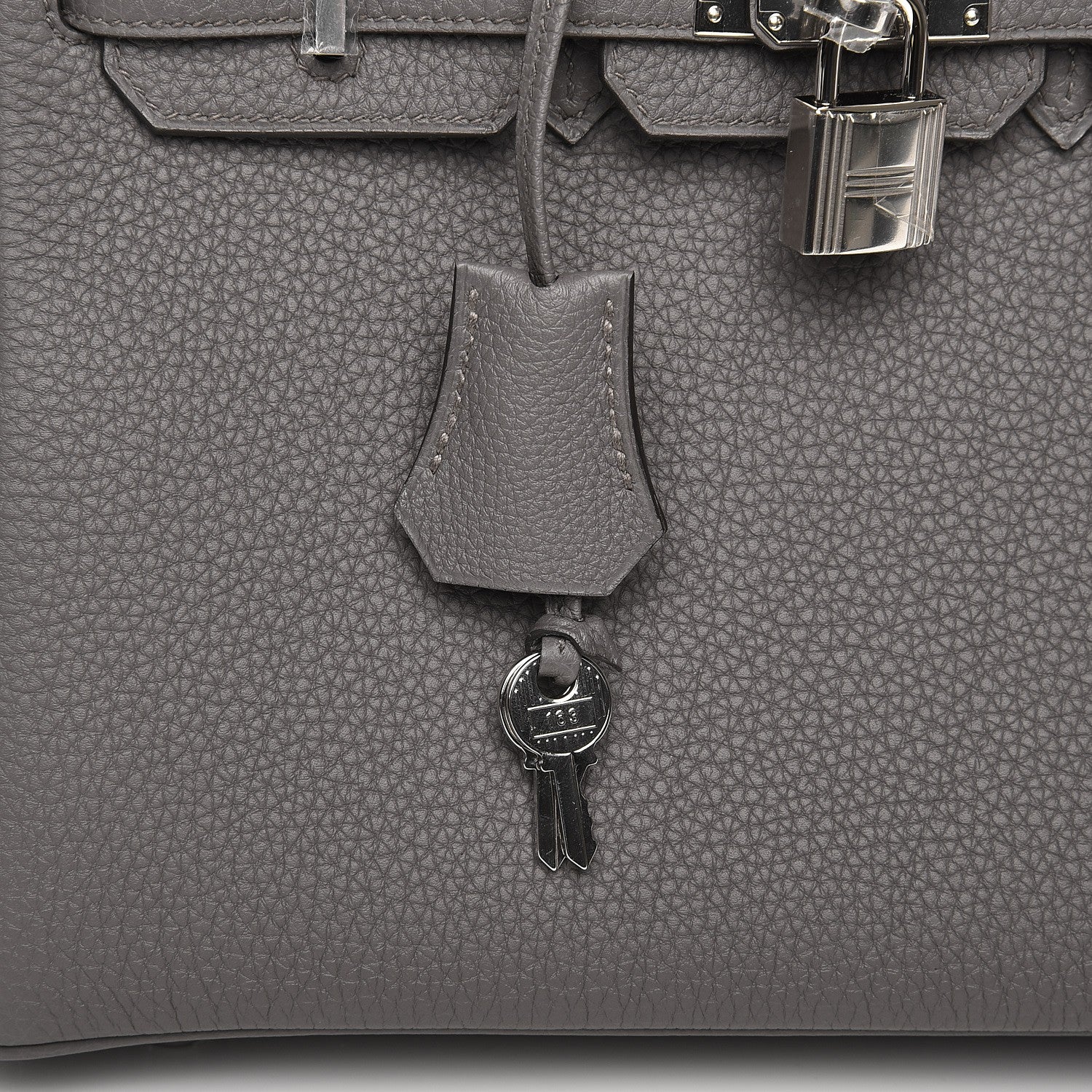 Hermes Togo Birkin 25 Etain 9 of 31