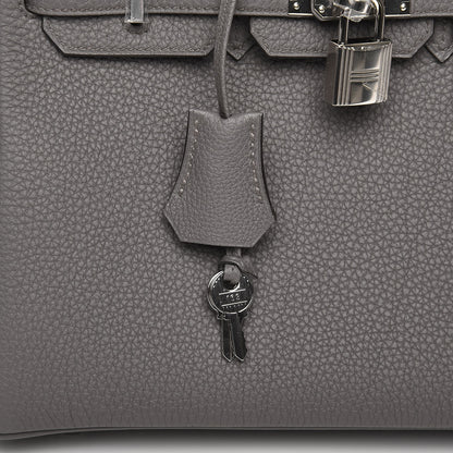 Hermes Togo Birkin 25 Etain 9 of 31