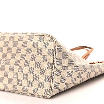 Louis Vuitton Damier Azur Neo Neverfull MM Rose Ballerine 9 of 12