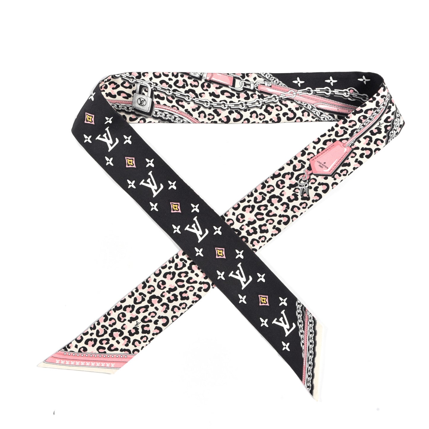 Silk Monogram Wild At Heart BB Bandeau Black