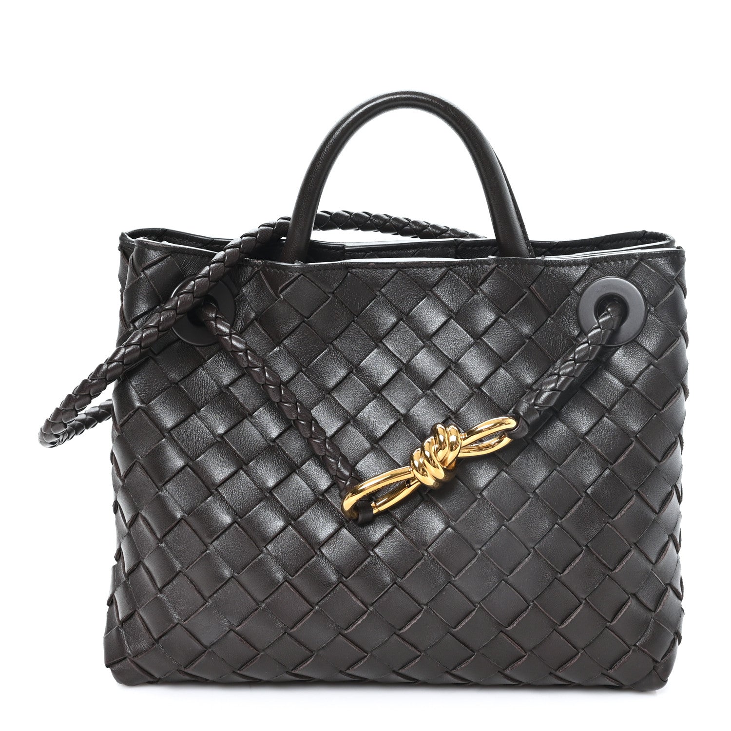 Bottega Veneta Nappa Intrecciato Small Andiamo Shoulder Bag Fondant 1 of 10