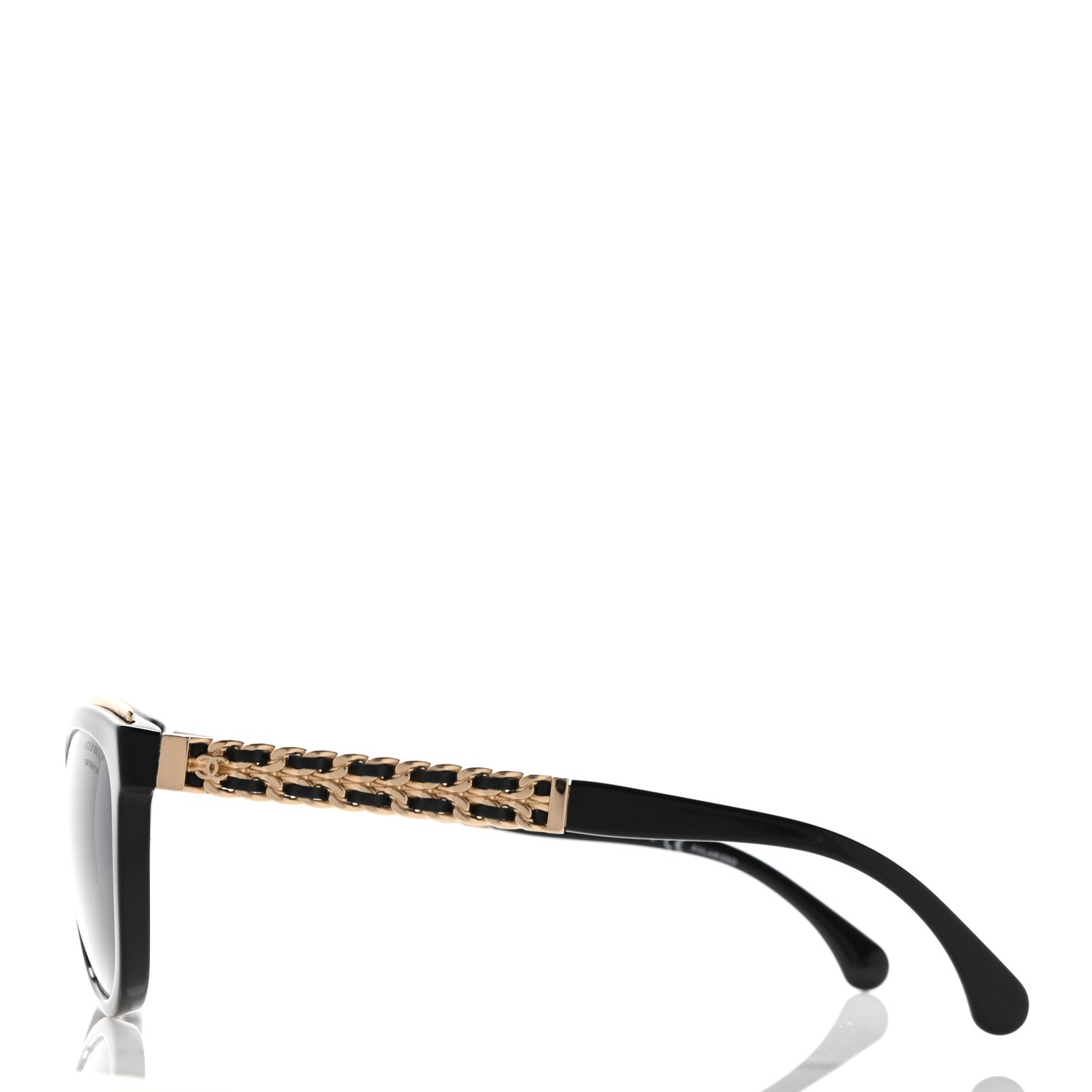 Chanel Lambskin Chain Polarized Sunglasses 5361-Q Black 3 of 7