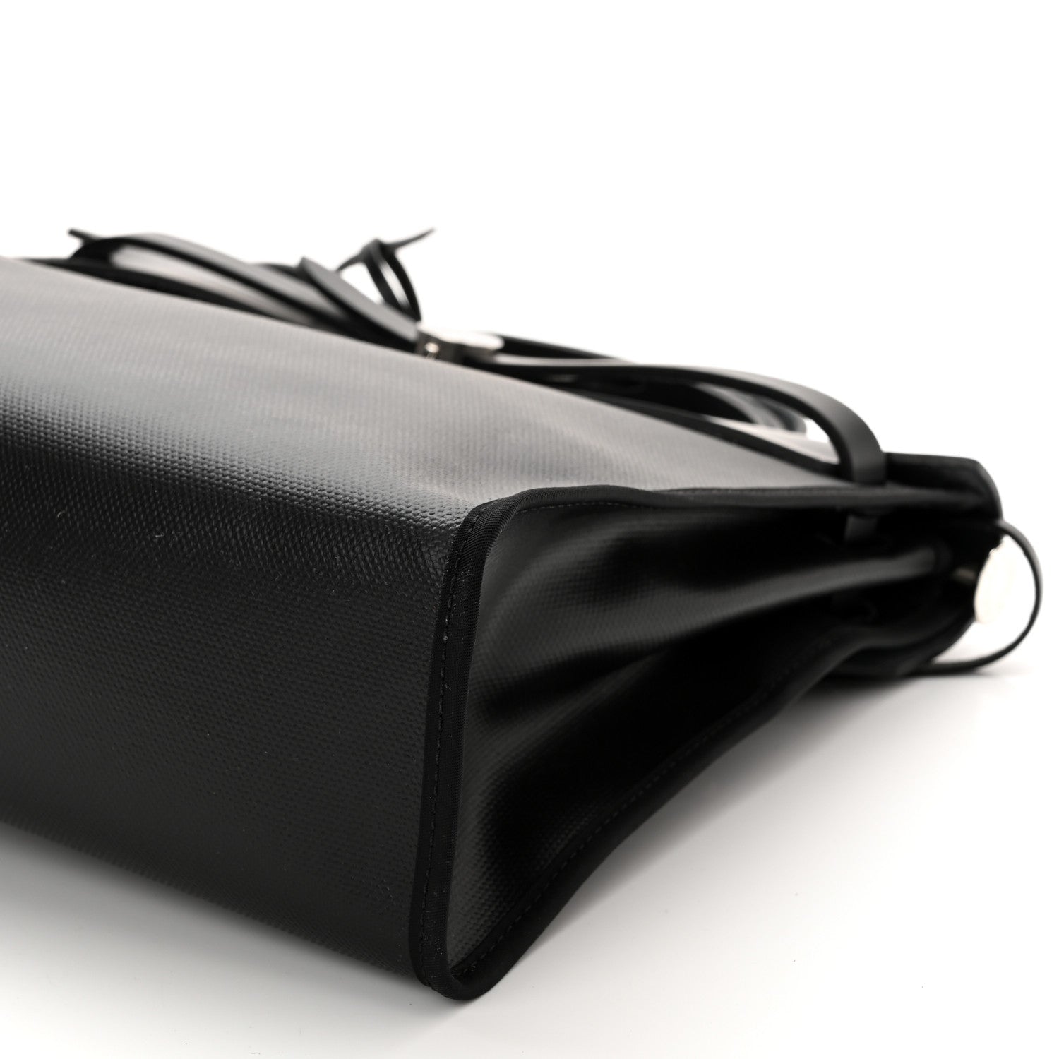 Hermes Toile H Berline Vache Hunter Herbag Zip PM 31 Black Ecru 7 of 11
