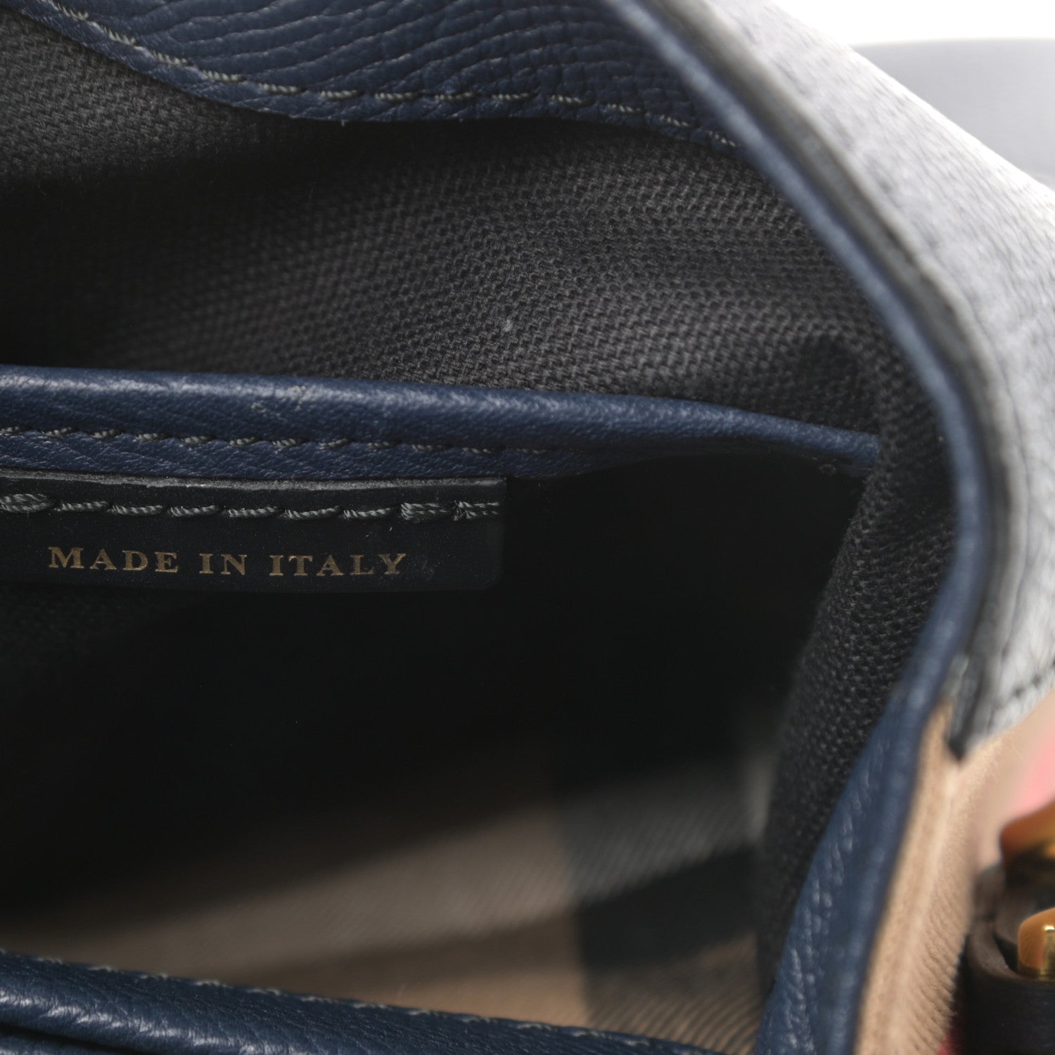 Burberry Derby Calfskin House Check Small Camberley Ink Blue 7 of 12