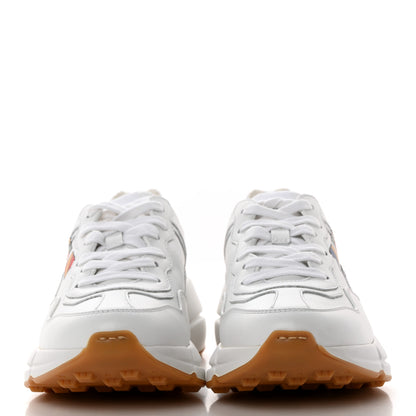 Gucci Calfskin Worldwide Womens Rhyton Sneakers 35.5 Great White 2 of 9