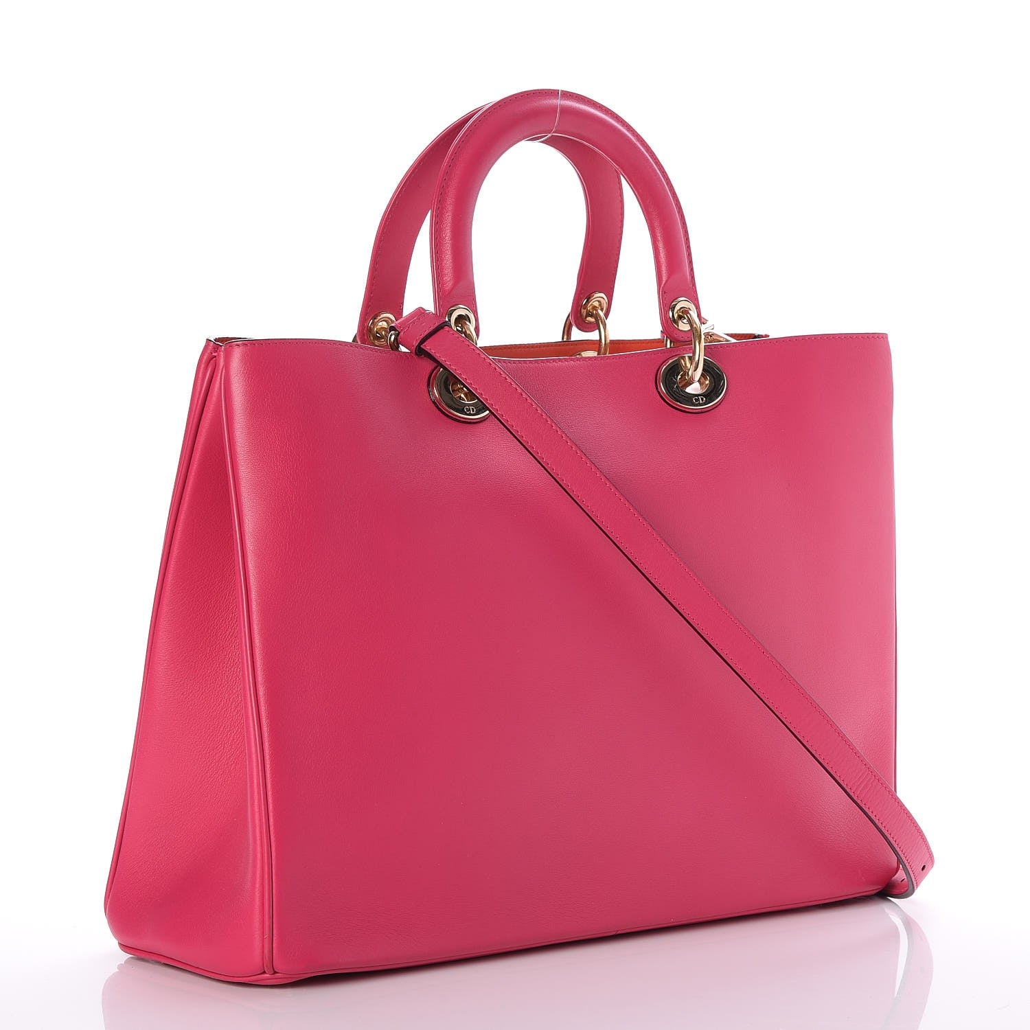 Christian Dior Smooth Calfskin Large Diorissimo Fuchsia 5 of 9