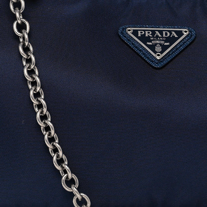 Prada Nylon Re-Edition 2005 Shoulder Bag Blue 8 of 13