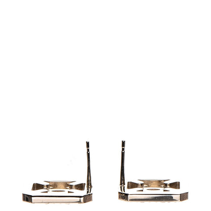 Chanel Crystal CC Earrings Pink Light Gold 3 of 5