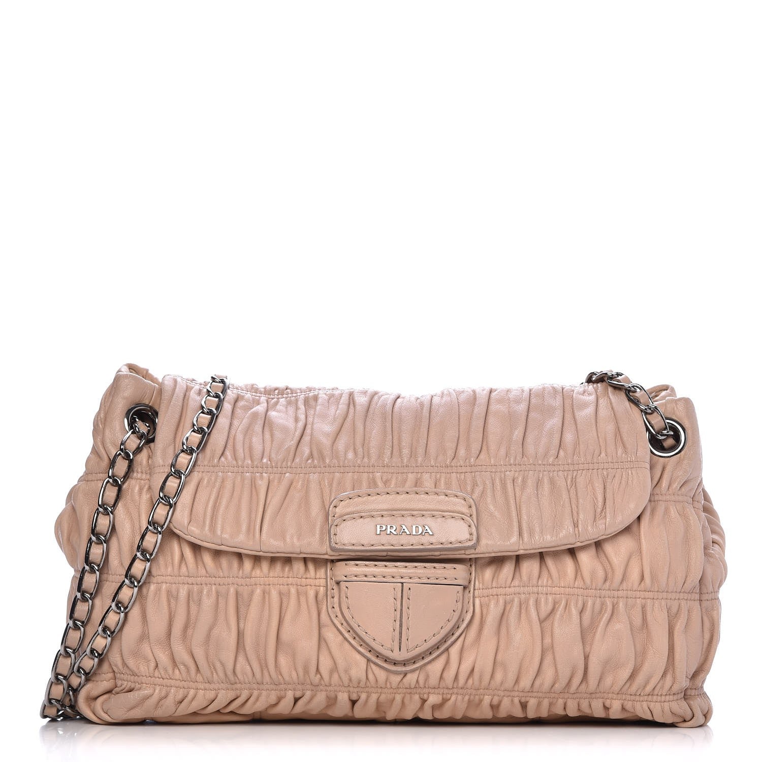 Prada Nappa Gaufre Flap Shoulder Bag Cammeo 1 of 8