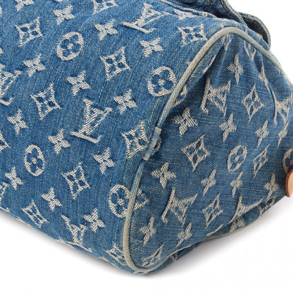 Louis Vuitton Monogram Denim Neo Speedy Blue 5 of 8
