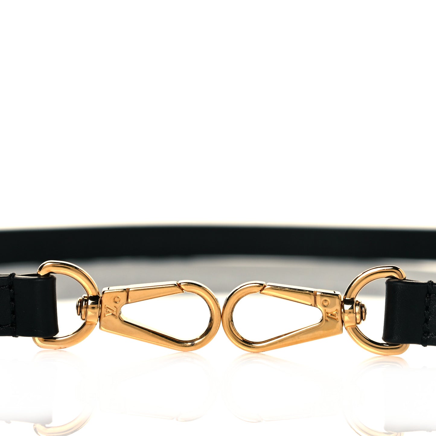 Calfskin 16mm Adjustable Shoulder Strap Black