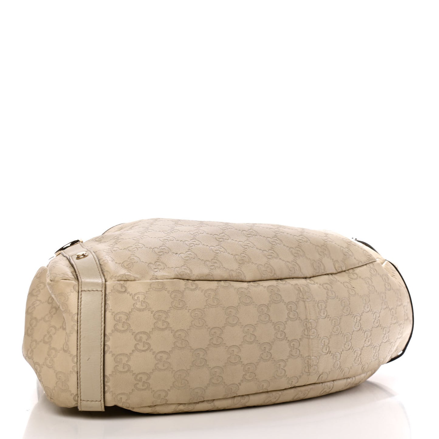 Guccissima Medium Abbey Shoulder Bag Off White