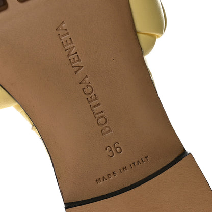 Bottega Veneta Nappa Maxi Intrecciato Lido Flat Sandals 36 Lemonade 7 of 8