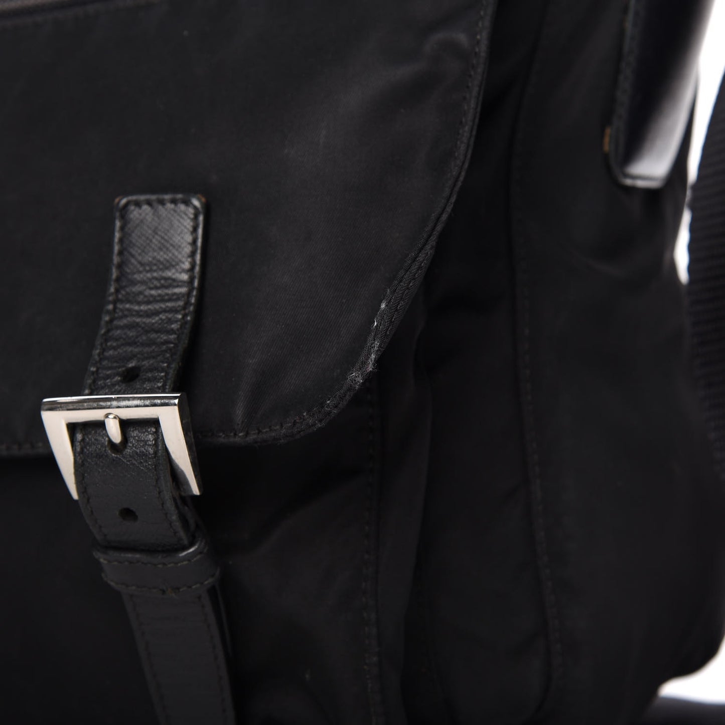 Tessuto Nylon Vela Messenger Bag Black