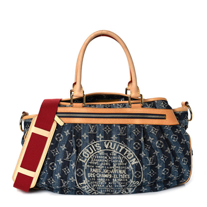 Louis Vuitton Denim Raye Cabas GM 1 of 8