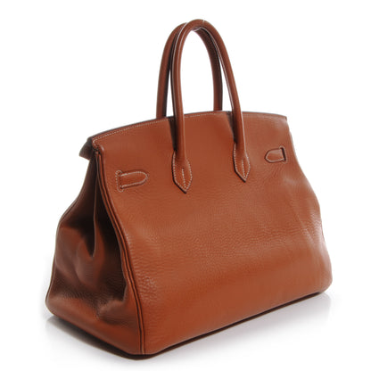 Hermes Taurillon Clemence Birkin 35 Etrusque 3 of 9