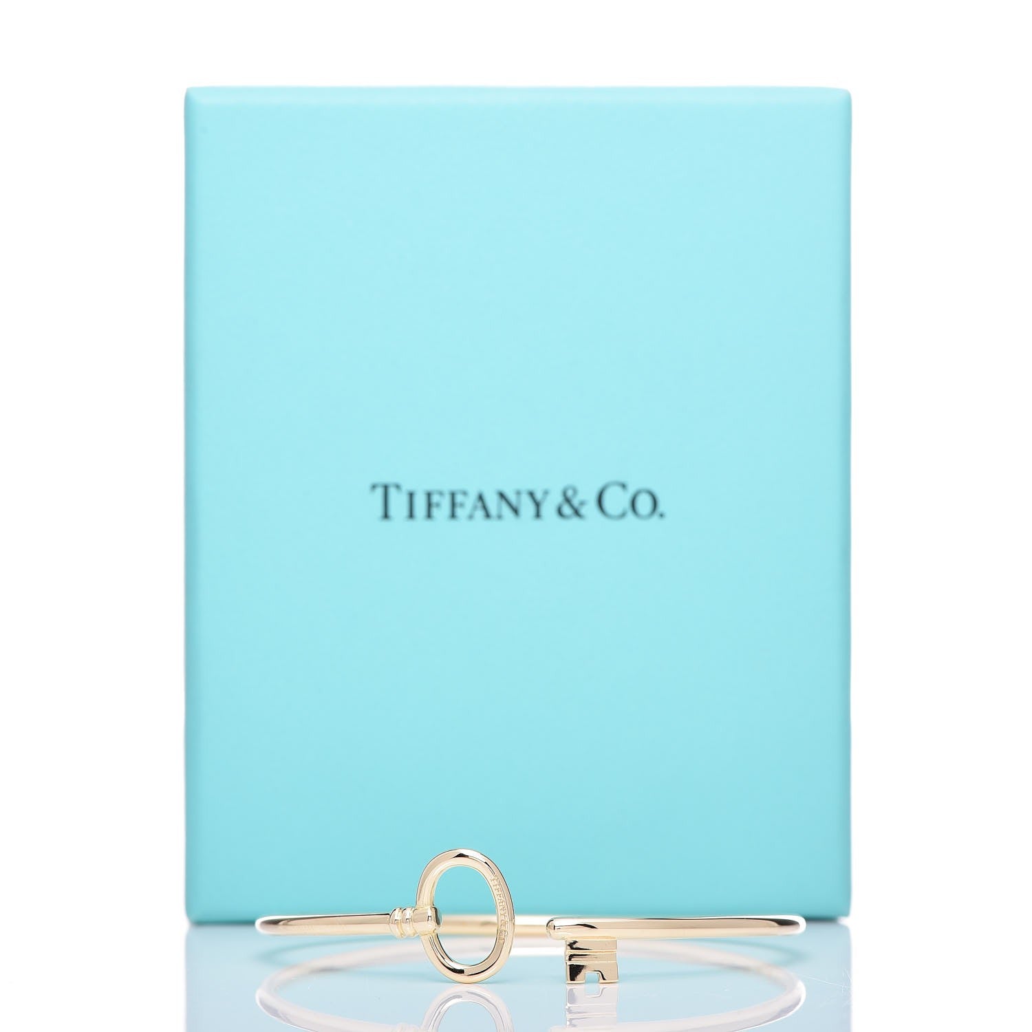 Tiffany 18K Yellow Gold Keys Wire Bracelet 6 of 6