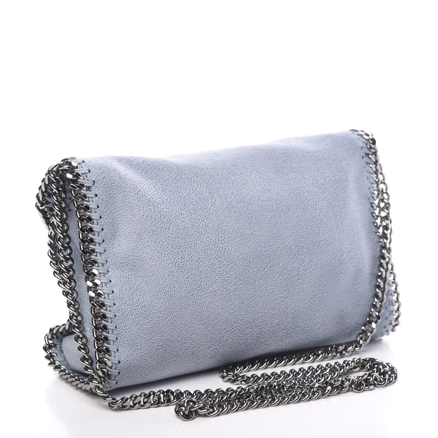 Shaggy Deer Mini Falabella Shoulder Bag Duck Blue