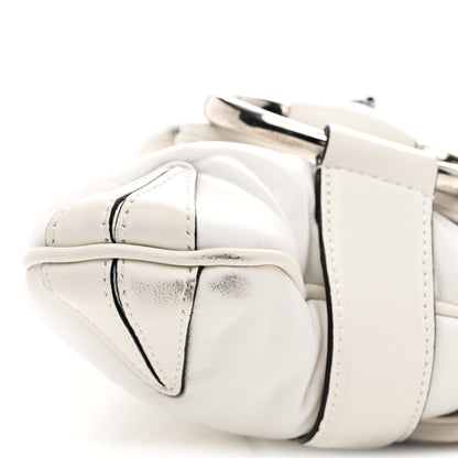 Gucci Nappa Vertical Matelasse Medium Maxi Horsebit Chain Shoulder Bag Mystic White 11 of 11