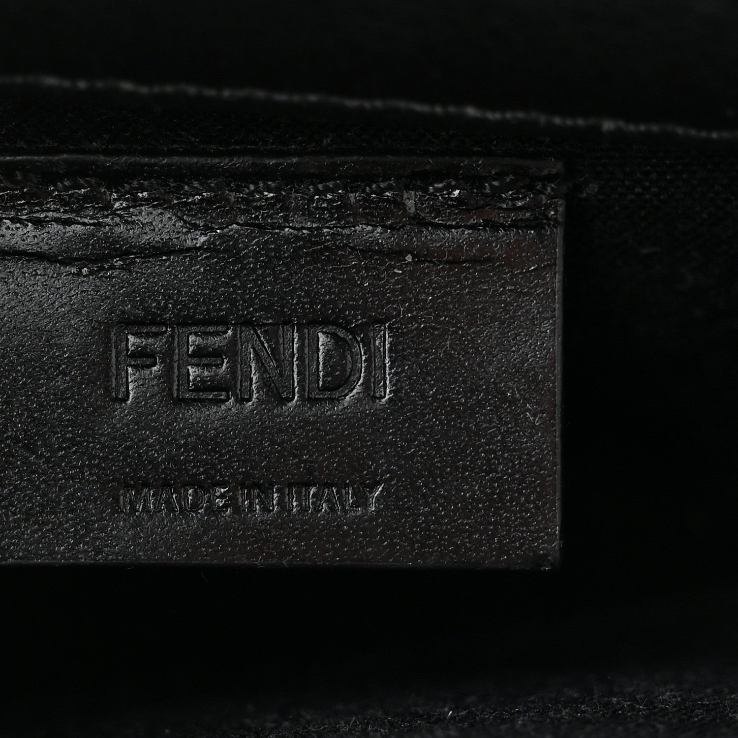 Fendi Vitello Flamingo Tube Wallet on Chain Black 6 of 10