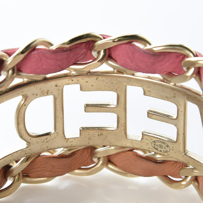 Chanel Lambskin Tweed We Need Bracelet Pink Beige 5 of 9