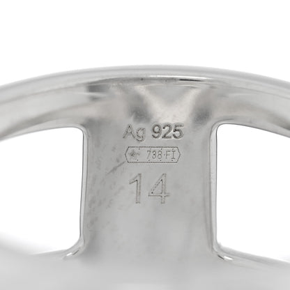Gucci Sterling Silver 9mm Interlocking G Open Band Ring 53 6.5 4 of 4