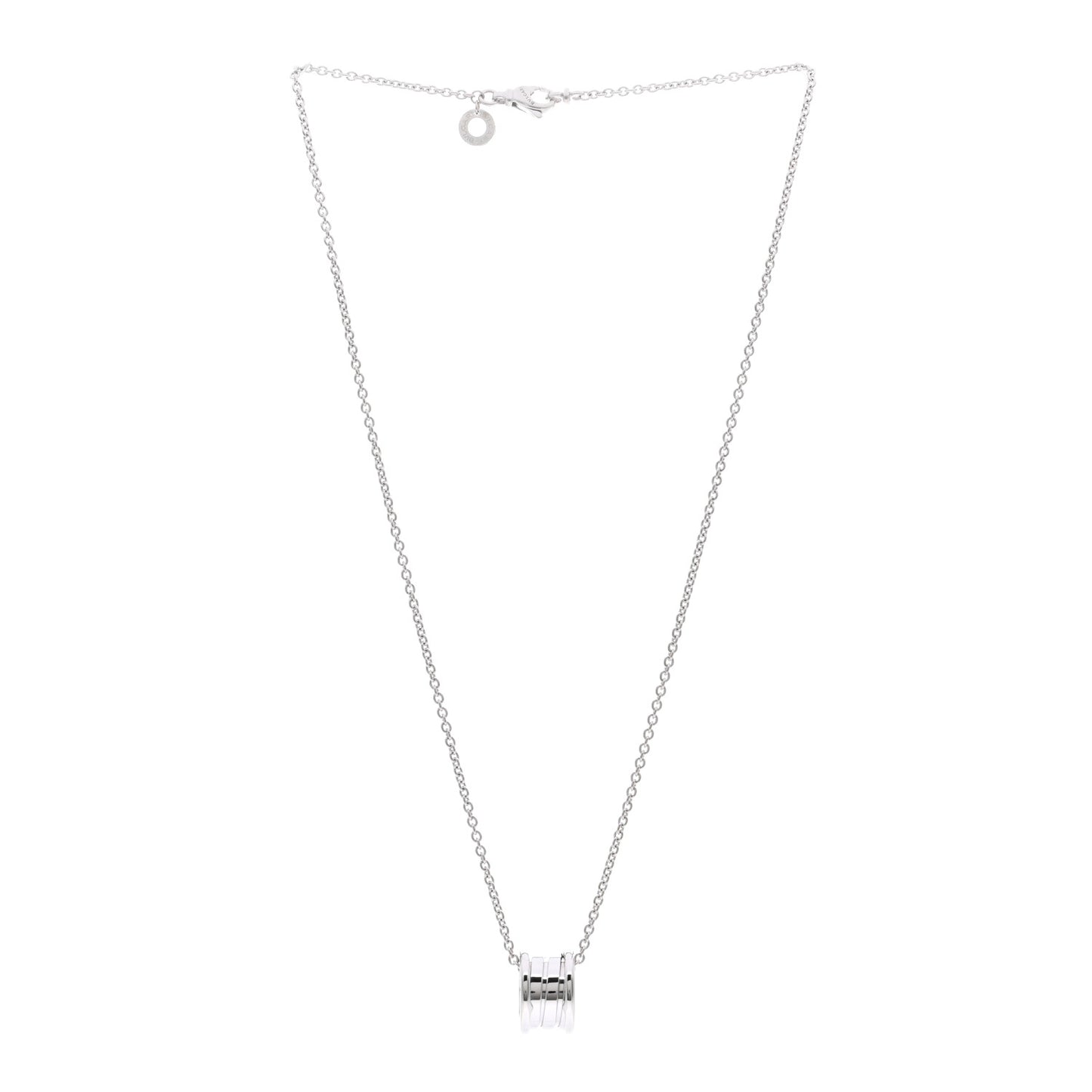 18K White Gold B.Zero1 Pendant Necklace