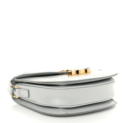 Celine Shiny Calfskin Besace Clea Triomphe Blue Gray 4 of 10