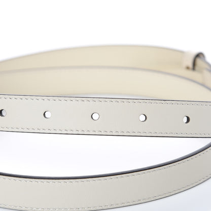 Gucci Calfskin Pearl Double G 20mm Belt 100 40 Ivory 5 of 6