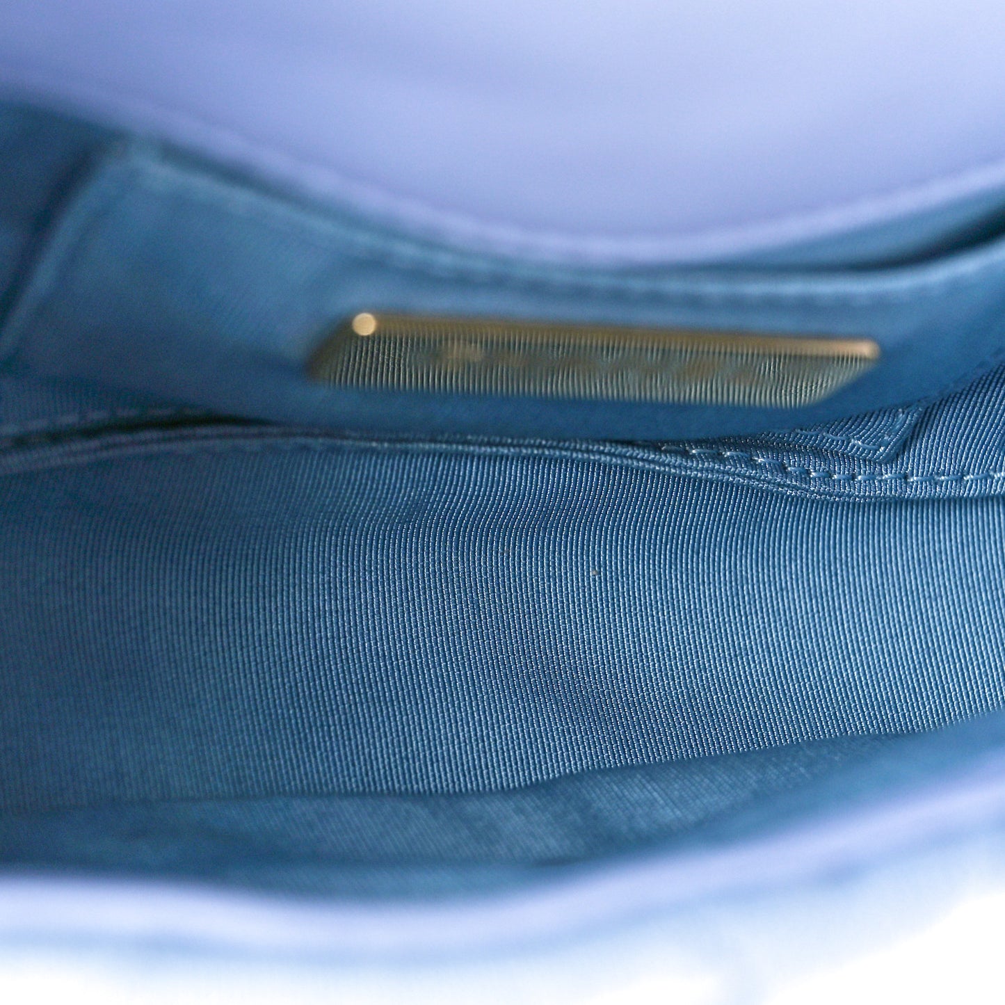 Jersey Quilted Chanel 19 Waist Bag Light Blue